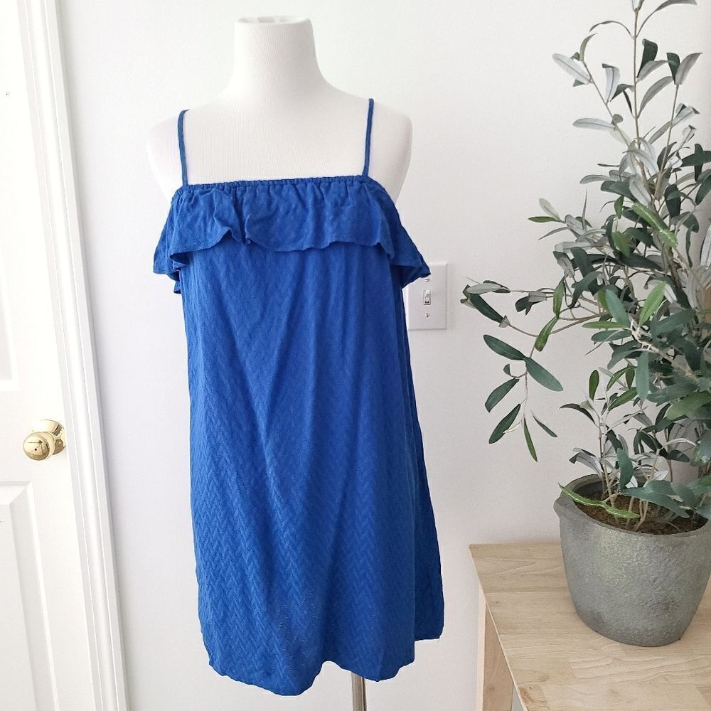 JACK‎ BY BB DAKOTA | Blue ruffle dress